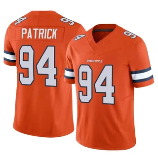 Aaron Patrick Denver Broncos Orange Football Jersey • Kybershop