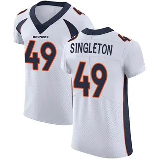 Alex Singleton Men's Nike Orange Denver Broncos Custom Game Jersey