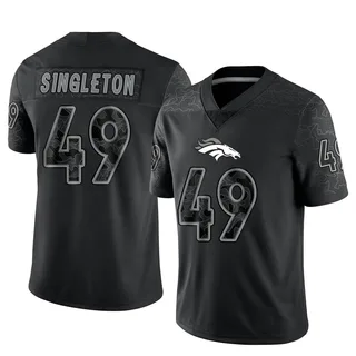 Alex Singleton Men's Nike Orange Denver Broncos Custom Game Jersey