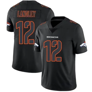 Denver Broncos Brendan Langley Orange Color Rush Game Jersey