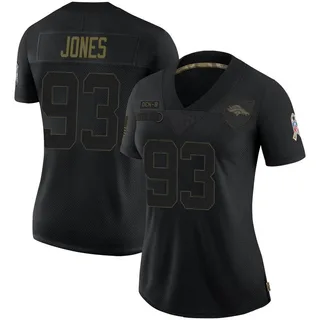 D.J. Jones Men's Nike Orange Denver Broncos Custom Game Jersey Size: Large