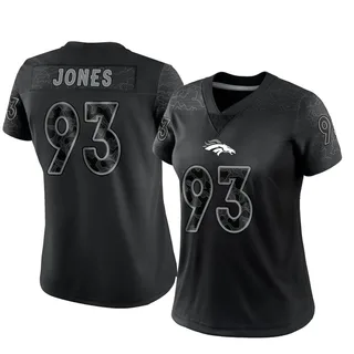 D.J. Jones Men's Nike Orange Denver Broncos Custom Game Jersey Size: Large