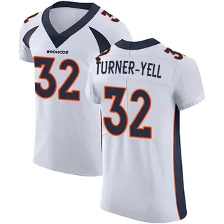 Women's Nike Delarrin Turner-Yell Orange Denver Broncos Game Player Jersey Size: Medium