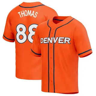 Denver Broncos Demaryius Thomas Jersey Womens Medium Orange #88 Nike On  Field