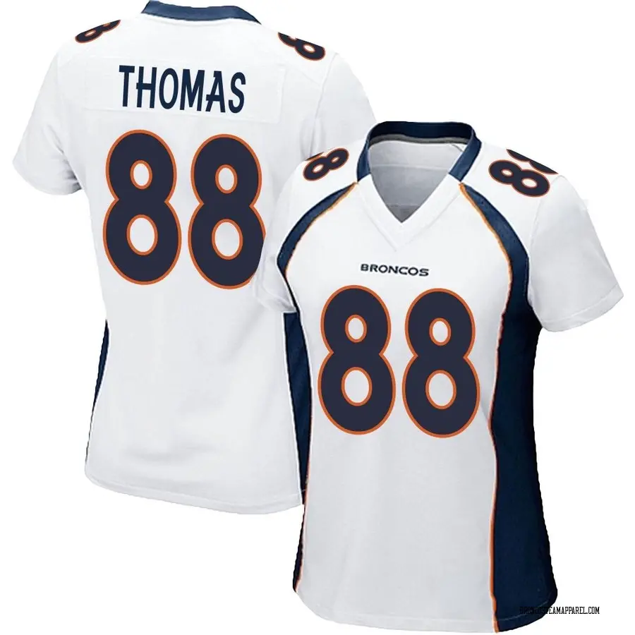 Denver Broncos Demaryius Thomas Jersey Womens Medium Orange #88 Nike On  Field