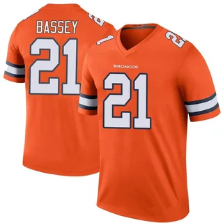 Denver Broncos Nike Road Game Jersey - White - Dalton Risner - Mens