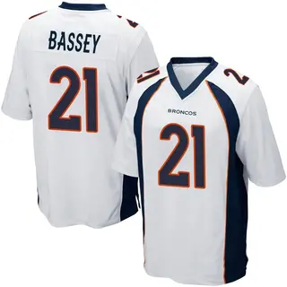 Essang Bassey Youth Nike Navy Denver Broncos Game Custom Jersey Size: Extra Large