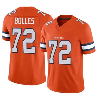 Men's Nike Garett Bolles Orange Denver Broncos Game Jersey