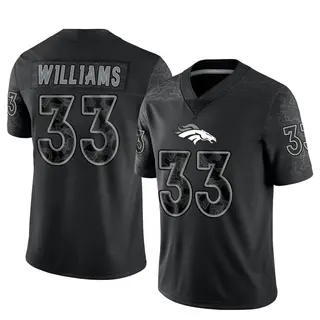 Nike Men's Denver Broncos Javonte Williams #33 White Game Jersey