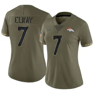 Denver Broncos John Elway Navy 100Th Season Vapor Elite 3D Jersey in 2023