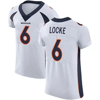 P.J. Locke III Men's Nike Orange Denver Broncos Custom Game Jersey