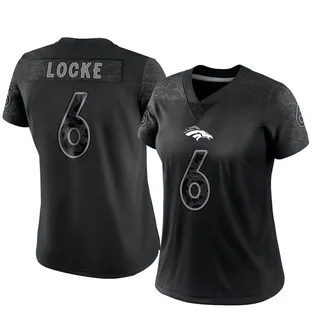 P.J. Locke III Women's Nike Orange Denver Broncos Custom Game