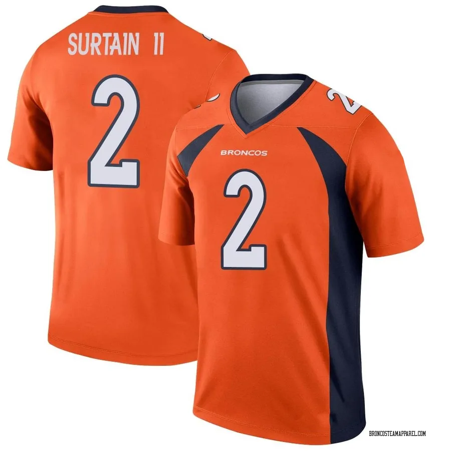 Men's Nike Patrick Surtain II Black Denver Broncos RFLCTV Limited Jersey