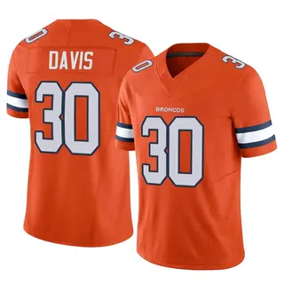 Nike Terrell Davis Denver Broncos Orange Game Retired Player Jersey - S - Bronze